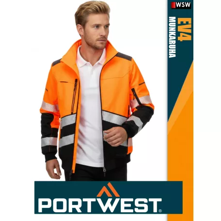 Portwest DX4 ORANGEHV prémium bélelt láthatósági munkakabát - munkaruha