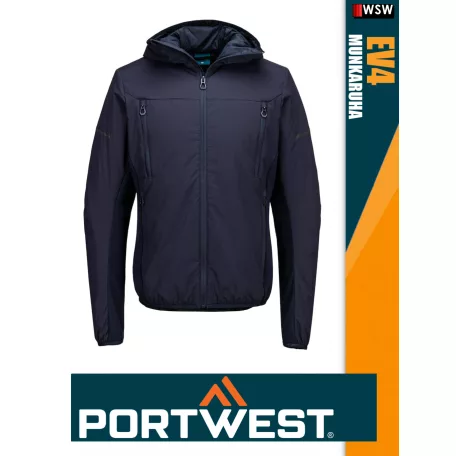 Portwest EV4 NAVY prémium bélelt hibrid kabát - munkaruha