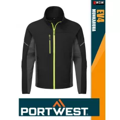 Portwest EV4 BLACK prémium rugalmas kabát - munkaruha