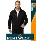 Portwest EV4 BLACK prémium bélelt polár kabát - munkaruha