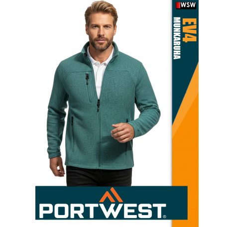 Portwest EV4 BLUE prémium texturált polár kabát - munkaruha