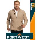 Portwest EV4 KHAKI prémium texturált polár kabát - munkaruha