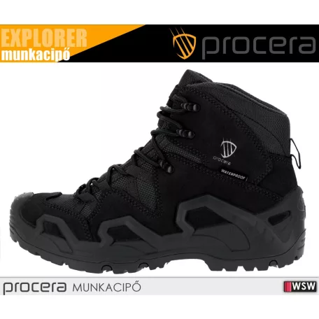 Procera EXPLORER BLACK O2 taktikai vízálló munkacipő - munkabakancs