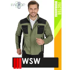   WSW FACTOR GREEN technikai rugalmas anyagú férfi munkakabát - munkaruha