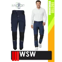   WSW FACTOR NAVY technikai rugalmas anyagú férfi deréknadrág - munkaruha