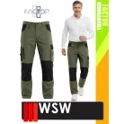 WSW FACTOR GREEN technikai rugalmas anyagú férfi deréknadrág - munkaruha