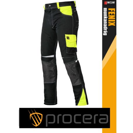 Procera FENIX BLACK rip-stop slimfit technikai deréknadrág - munkaruha