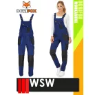 WSW OGRIFOX NAVY technikai kevertszálas női kantáros nadrág - munkaruha