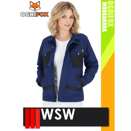 WSW OGRIFOX NAVY technikai kevertszálas női munkakabát - munkaruha