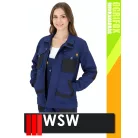 WSW OGRIFOX NAVY technikai kevertszálas női munkakabát - munkaruha