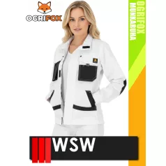   WSW OGRIFOX WHITE technikai kevertszálas női munkakabát - munkaruha