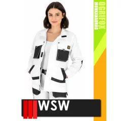   WSW OGRIFOX WHITE technikai kevertszálas női munkakabát - munkaruha