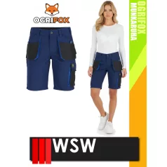   WSW OGRIFOX NAVY technikai kevertszálas női rövid nadrág - munkaruha
