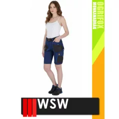   WSW OGRIFOX NAVY technikai kevertszálas női rövid nadrág - munkaruha