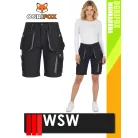 WSW OGRIFOX BLACK technikai kevertszálas női rövid nadrág - munkaruha
