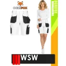 WSW OGRIFOX WHITE technikai kevertszálas női rövid nadrág - munkaruha