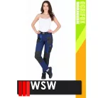 WSW OGRIFOX NAVY technikai kevertszálas női derék nadrág - munkaruha