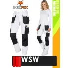 WSW OGRIFOX WHITE technikai kevertszálas női derék nadrág - munkaruha