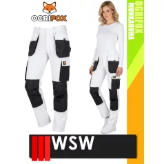   WSW OGRIFOX WHITE technikai kevertszálas női derék nadrág - munkaruha