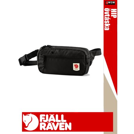 Fjallraven HIGH COAST HIP BLACK 1,5 literes övtáska - oldaltáska