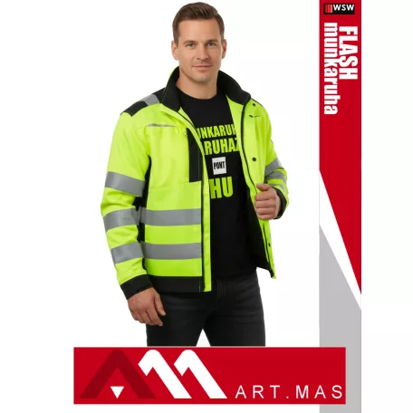 Artmas HI-VIS YELLOW FLASH technikai kabát - munkaruha