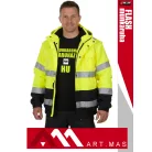 Artmas HI-VIS YELLOW FLASH technikai bélelt vízálló télikabát - munkaruha