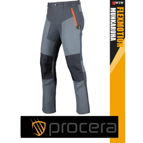 Procera ELASTIC GREY FLEXMOTION stretch slimfit deréknadrág - munkaruha