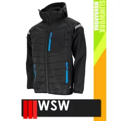   WSW SLIMWORK BLACK FLEXSHELL technikai rugalmas átmeneti kabát - munkaruha