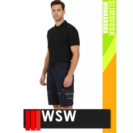 WSW SLIMWORK NAVY FLEXZONE technikai rugalmas rövidnadrág - munkaruha