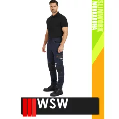   WSW SLIMWORK NAVY FLEXZONE technikai rugalmas deréknadrág - munkaruha