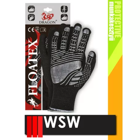 WSW FLOATEX mártott munkakesztyű - 12 pár/csomag