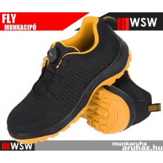   WSW FLY BLACKORANGE S1 technikai fémbetétes önbefűzős munkabakancs - munkacipő