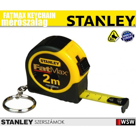 Stanley FATMAX kulcstartós mérőszalag 2m/bliszter - szerszám