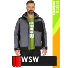 WSW FORECO GREYBLACK technikai bélelt téli softshell munkakabát - munkaruha