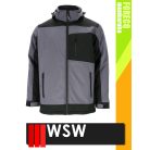 WSW FORECO GREYBLACK technikai bélelt téli softshell munkakabát - munkaruha