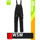 WSW FORECO BLACKGREY technikai kevertszálas kantáros munkanadrág - munkaruha
