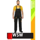 WSW FORECO BLACKYELLOW technikai kevertszálas kantáros munkanadrág - munkaruha