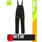 WSW FORECO BLACKYELLOW technikai kevertszálas kantáros munkanadrág - munkaruha