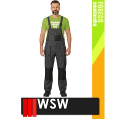   WSW FORECO GREYBLACK technikai kevertszálas kantáros munkanadrág - munkaruha