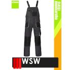 WSW FORECO GREYBLACK technikai kevertszálas kantáros munkanadrág - munkaruha