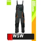 WSW FORECO GREYORANGE technikai kevertszálas kantáros munkanadrág - munkaruha