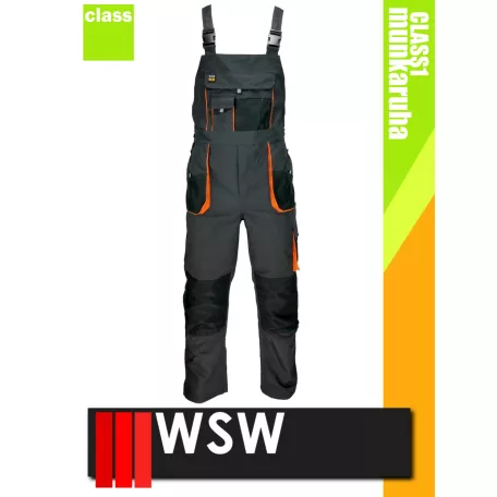 WSW FORECO GREYORANGE technikai kevertszálas kantáros munkanadrág - munkaruha