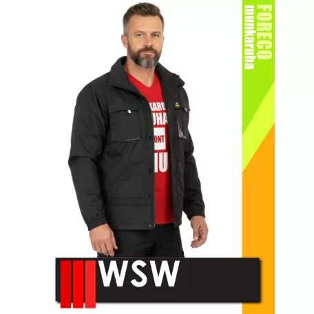 WSW FORECO BLACKGREY technikai kevertszálas munkakabát - munkaruha