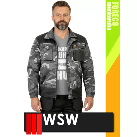 WSW FORECO CAMO technikai kevertszálas munkakabát - munkaruha