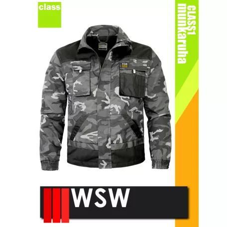 WSW FORECO CAMO technikai kevertszálas munkakabát - munkaruha