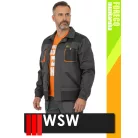 WSW FORECO GREYORANGE technikai kevertszálas munkakabát - munkaruha