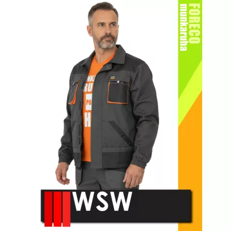 WSW FORECO GREYORANGE technikai kevertszálas munkakabát - munkaruha