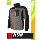WSW FORECO GREYORANGE technikai kevertszálas softshell pulóver - munkaruha