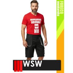   WSW FORECO BLACKGREY technikai kevertszálas rövid munkanadrág - munkaruha