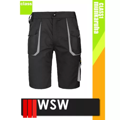 WSW FORECO BLACKGREY technikai kevertszálas rövid munkanadrág - munkaruha